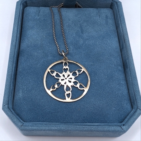 Vintage Sterling Silver Necklace - Picture 1 of 6